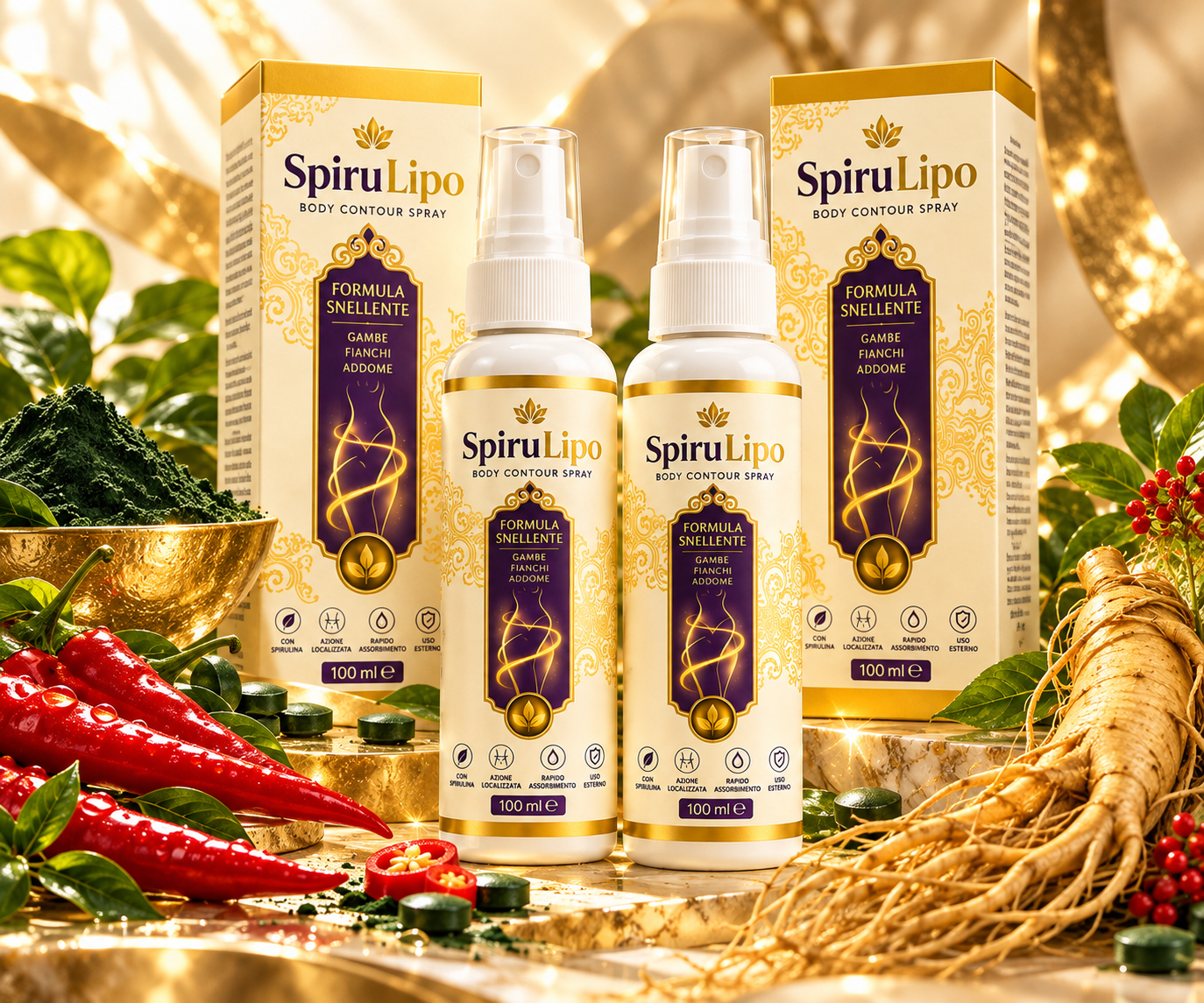 Offerta SpiruLipo con due flaconi e due scatole